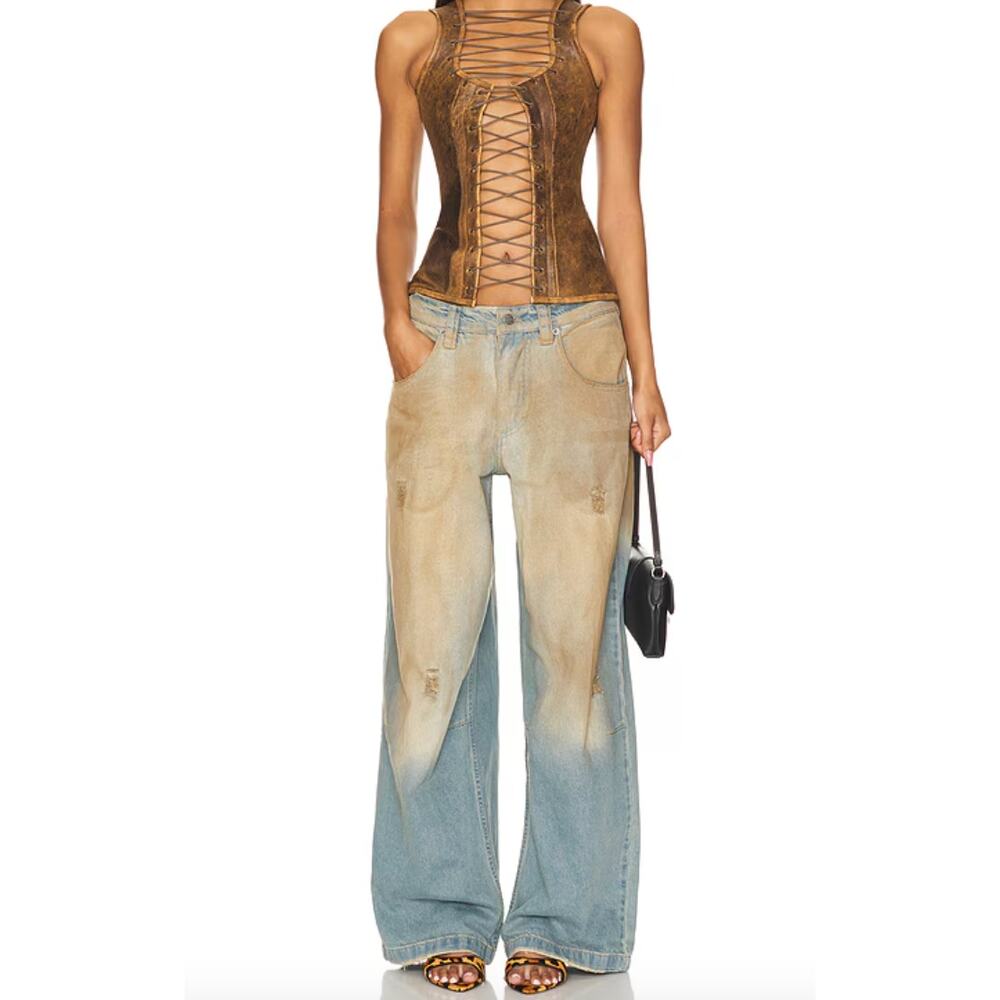 NWT Jaded London Mud Wash Colossus Jeans, Size 25 SOLD OUT